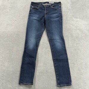 AG Adriano Goldshmied Skinny Jeans Women 30 R The Prima Cigarette Leg Blue Denim